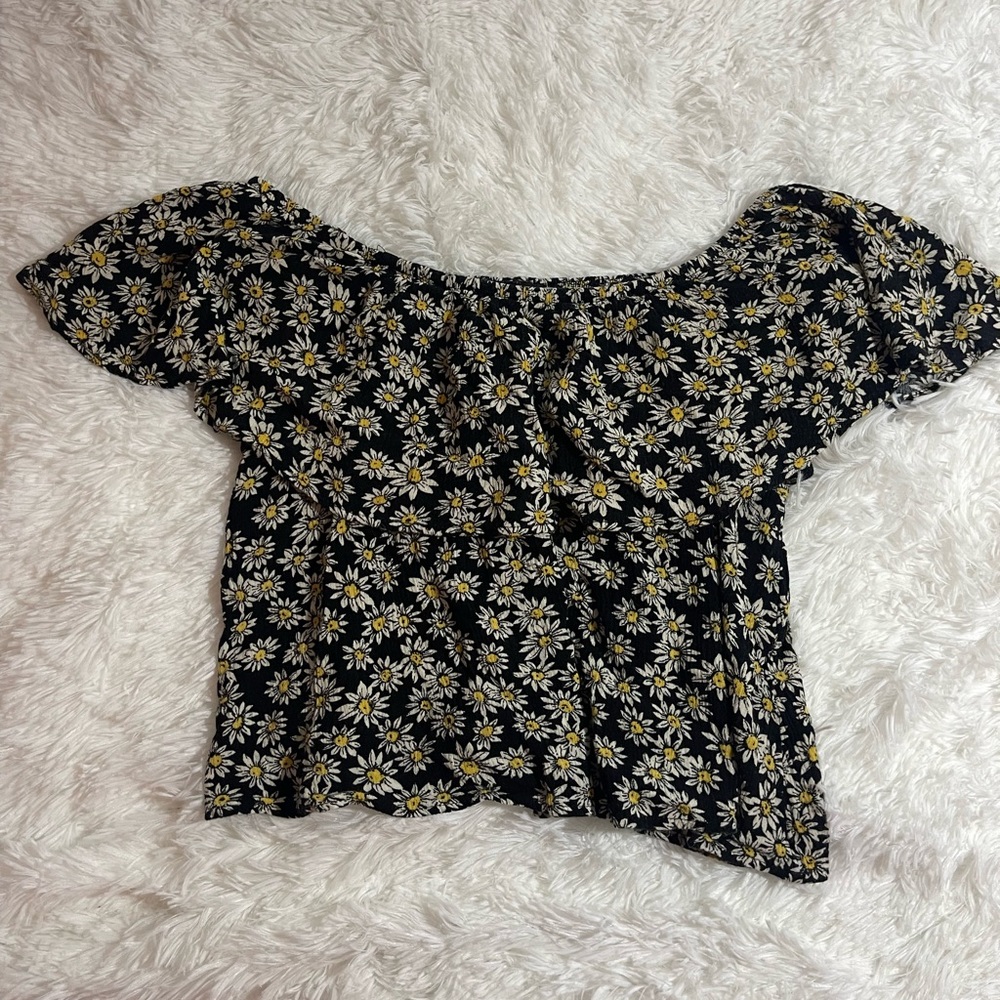 flowy forever 21 flower shirt